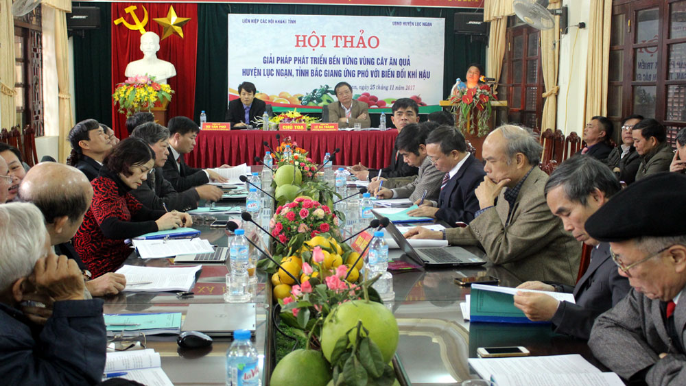 Hội thảo phát triển bền vững vùng cây ăn quả Lục Ngạn, ứng phó với biến đổi khí hậu