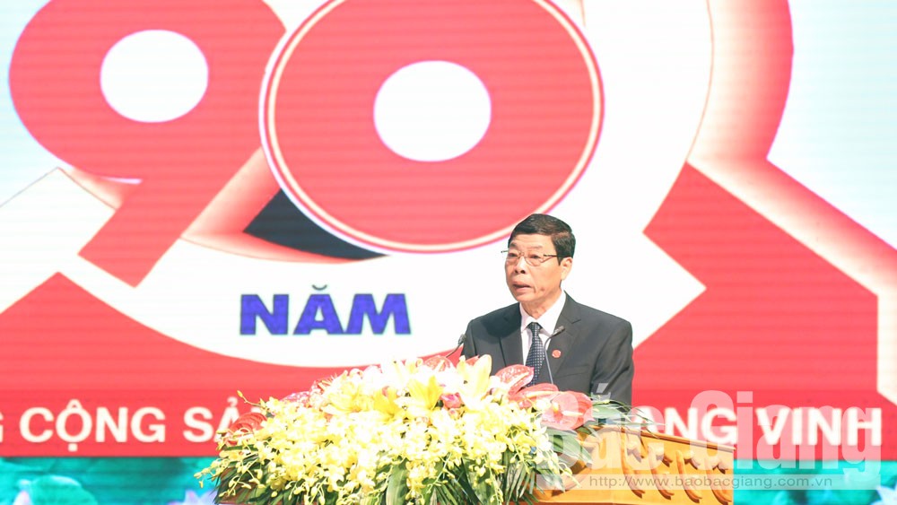 Bắc Giang: Mít tinh trọng thể kỷ niệm 90 năm Ngày thành lập Đảng Cộng sản Việt Nam