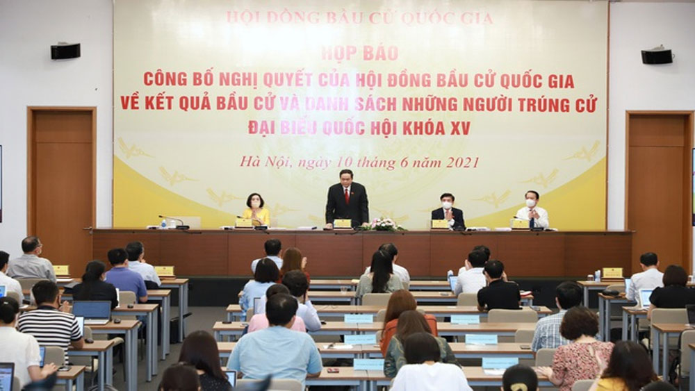 Họp báo công bố 499 người trúng cử đại biểu Quốc hội khóa XV