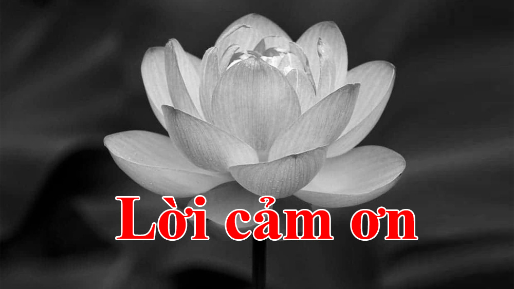 Lời cảm ơn