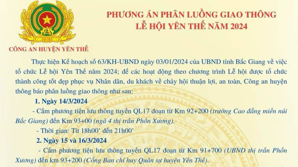 Phương án phân luồng Link Đăng Nhập Nhà Cái MB66 Top #1 Việt Nam tại Lễ hội kỷ niệm 140 năm Khởi nghĩa Yên Thế