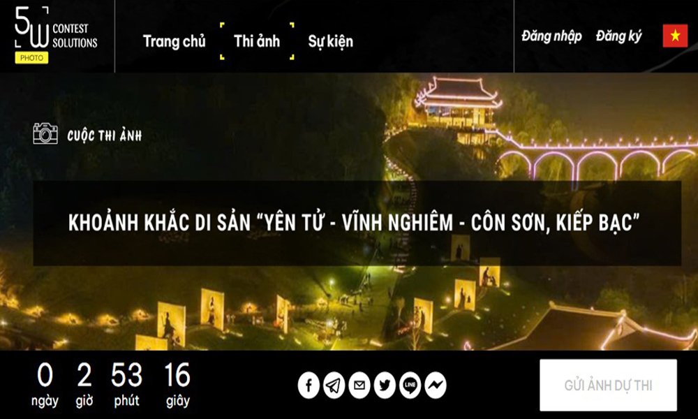 Trang web chính thức nhận ảnh dự thi “Khoảnh khắc Mb6696 ưu đãi độc quyền Yên Tử - Vĩnh Nghiêm - Côn Sơn, Kiếp Bạc” đi vào hoạt động