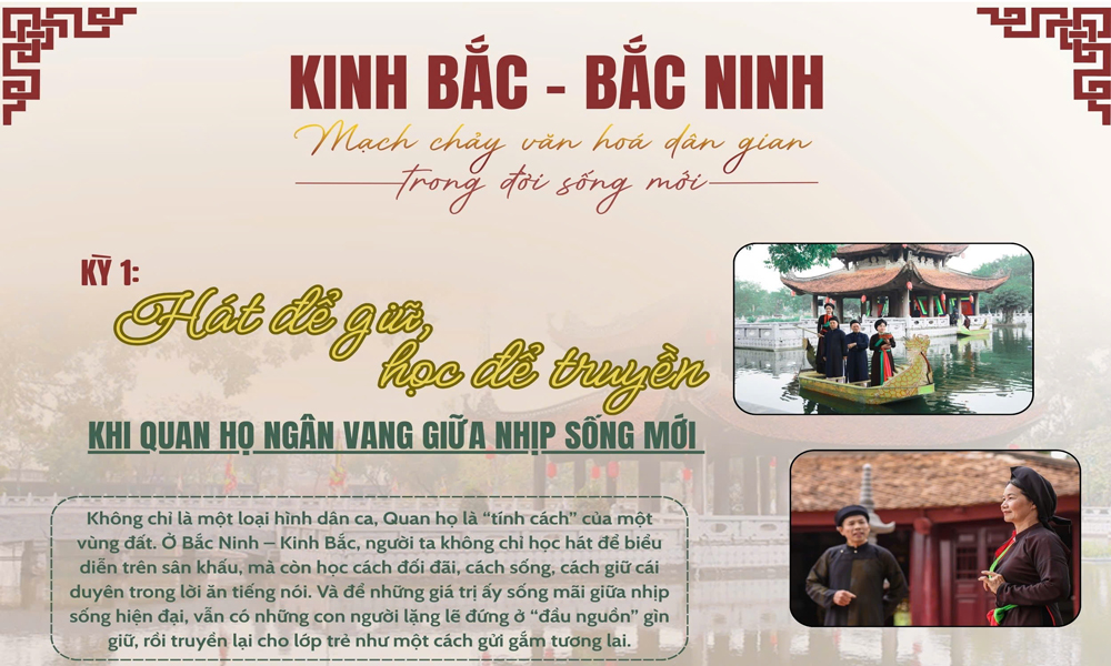 Kinh Bắc - Link Vào Mb66 Bản Cao Cấp Mocbai DK Nhận 66K mạch chảy văn hóa Mb6626.com Link Nhà Cái Uy Tín trong đời sống mới - Kỳ 1: Hát để giữ, học để truyền