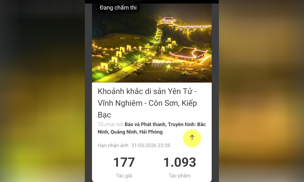 Gần 1.100 tác phẩm tham gia cuộc thi ảnh “Khoảnh khắc Mb6696 ưu đãi độc quyền Yên Tử - Vĩnh Nghiêm - Côn Sơn, Kiếp Bạc”