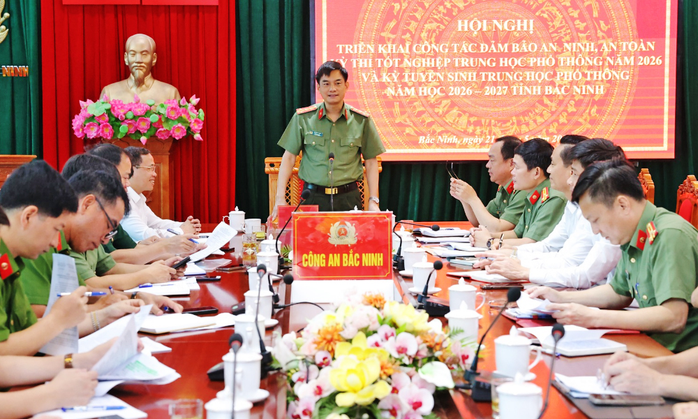 Triển khai công tác đảm bảo an ninh, an toàn các kỳ thi tốt nghiệp và tuyển sinh năm 2026