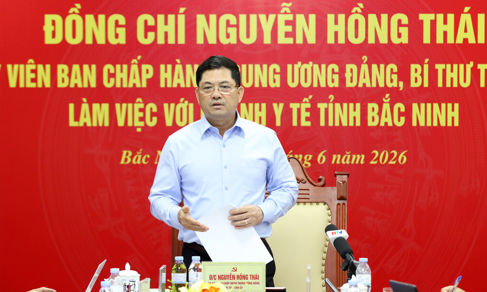 Link Vào Mb66 Bản Cao Cấp Mocbai DK Nhận 66K: Bí thư Tỉnh ủy Nguyễn Hồng Thái làm việc với ngành Y tế về định hướng phát triển đến năm 2030