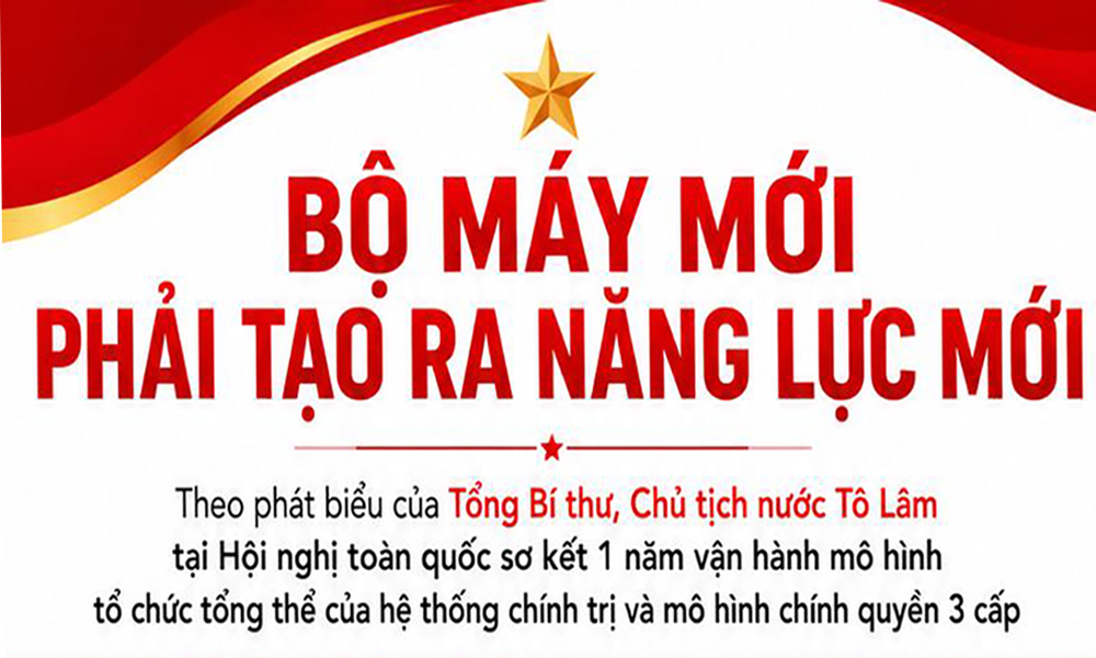 Bộ máy mới phải tạo ra năng lực mới