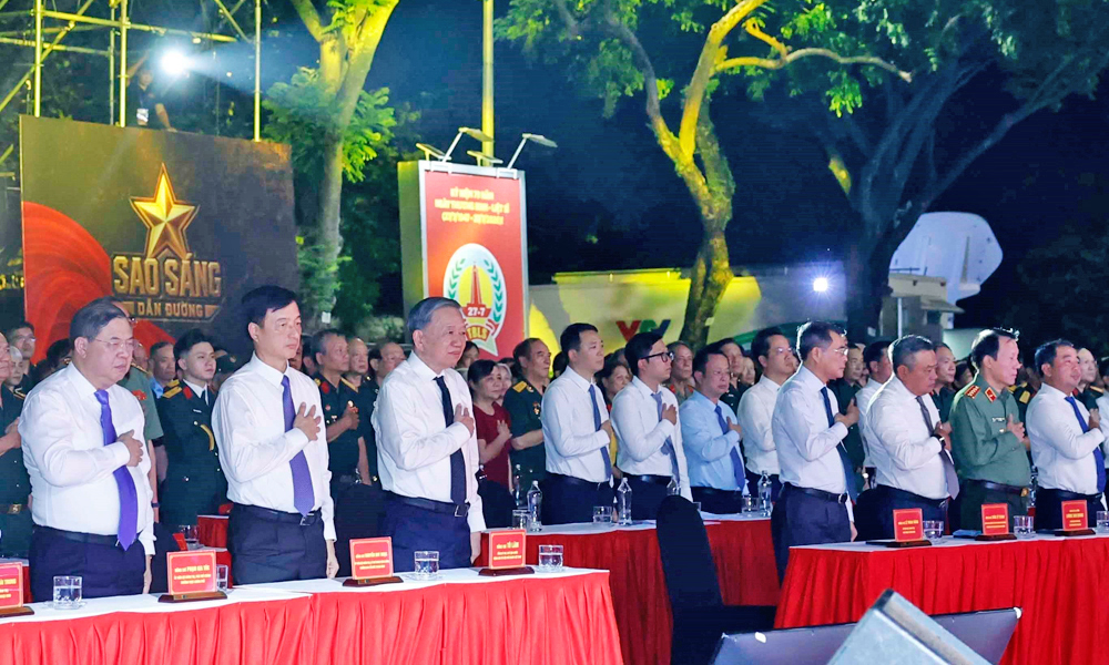 Lãnh đạo Đảng, Nhà nước dự Cầu truyền hình tri ân các Anh hùng liệt sĩ