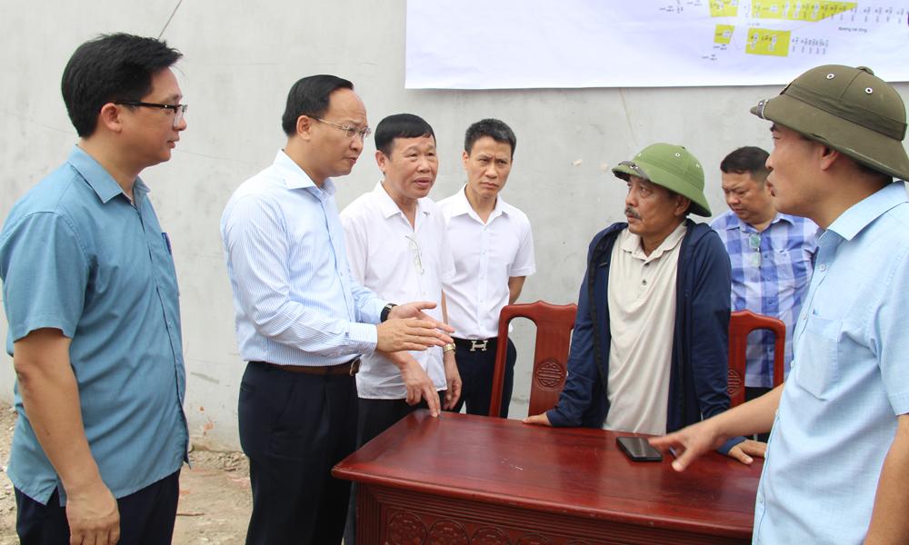 Xã Lương Tài bàn giao mặt bằng khu APEC và đường xuyên tâm sân bay Gia Bình