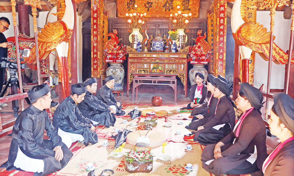 "Ca sự tại đình" - Lề lối quan họ cổ