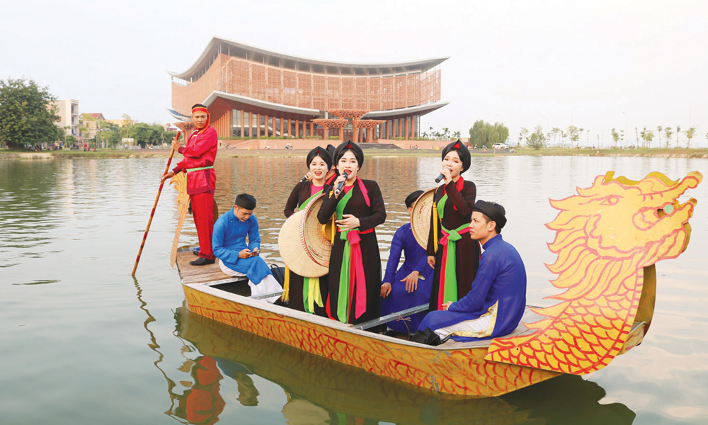 Mùa xuân về miền quan họ