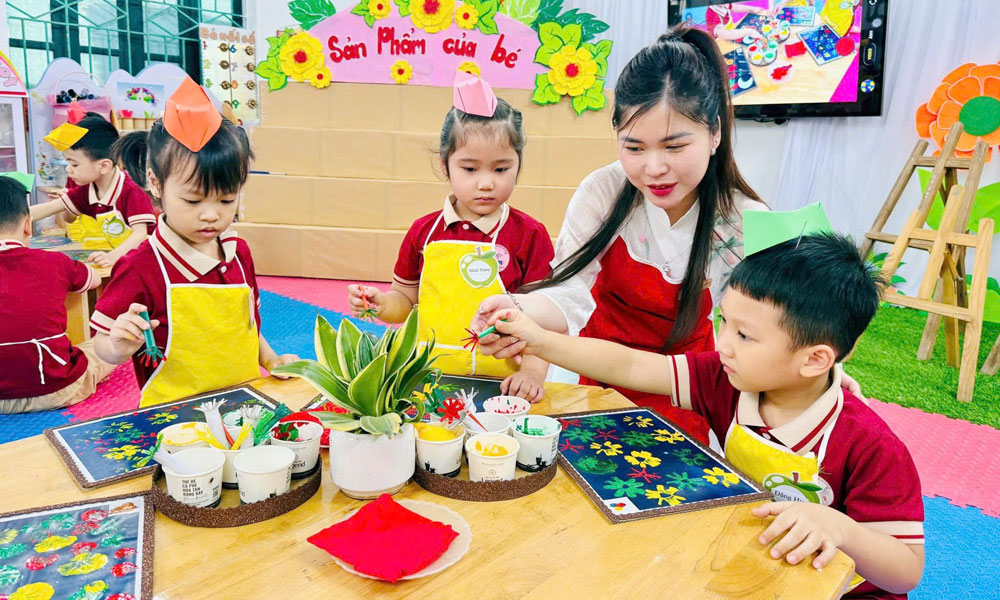 Học hè mầm non: Thêm trải nghiệm, bồi đắp kỹ năng