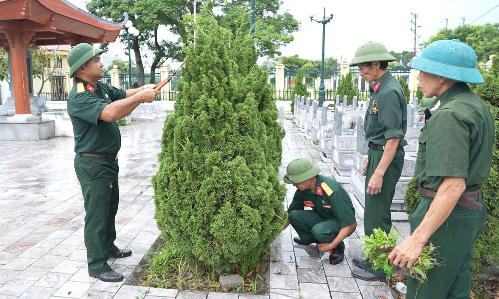 Phường Tiền Phong: Ra mắt mô hình Hội Cựu chiến binh tự quản, chăm sóc nghĩa trang liệt sĩ