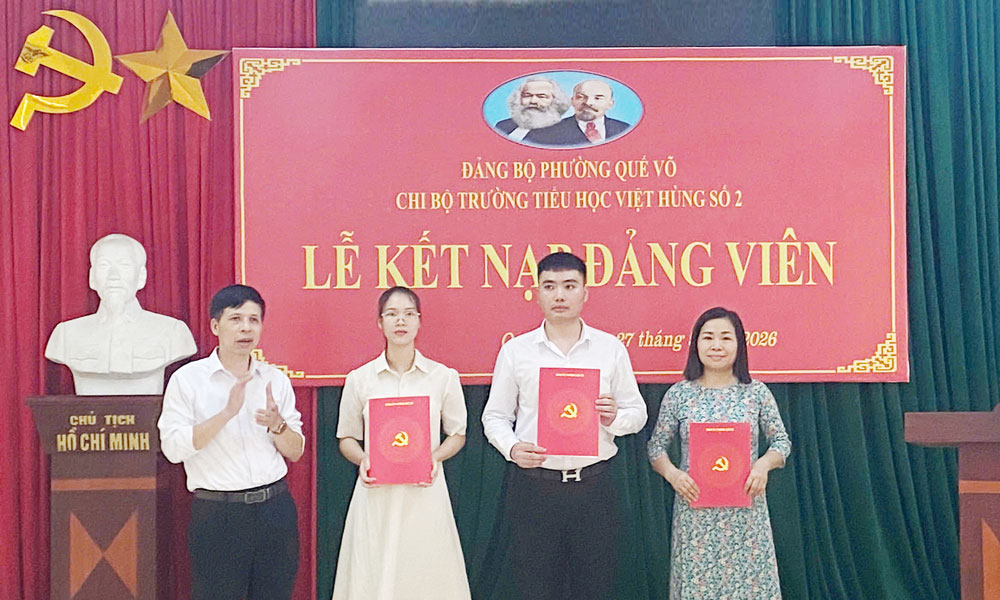 Chủ động tạo nguồn kết nạp đảng viên ở Đảng bộ phường Quế Võ 