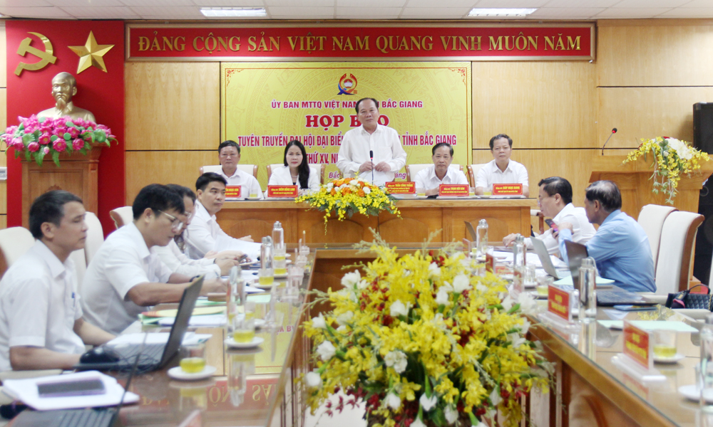 Bắc Giang tổ chức họp báo về Đại hội đại biểu MTTQ tỉnh nhiệm kỳ 2024-2029