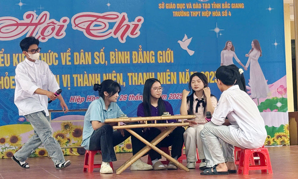 Hiệp Hòa: Thi tìm hiểu kiến thức về sức khỏe sinh sản vị thành niên, thanh niên