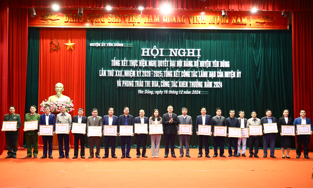 Yên Dũng: Tổng kết thực hiện Nghị quyết Đại hội Đảng bộ huyện nhiệm kỳ 2020-2025