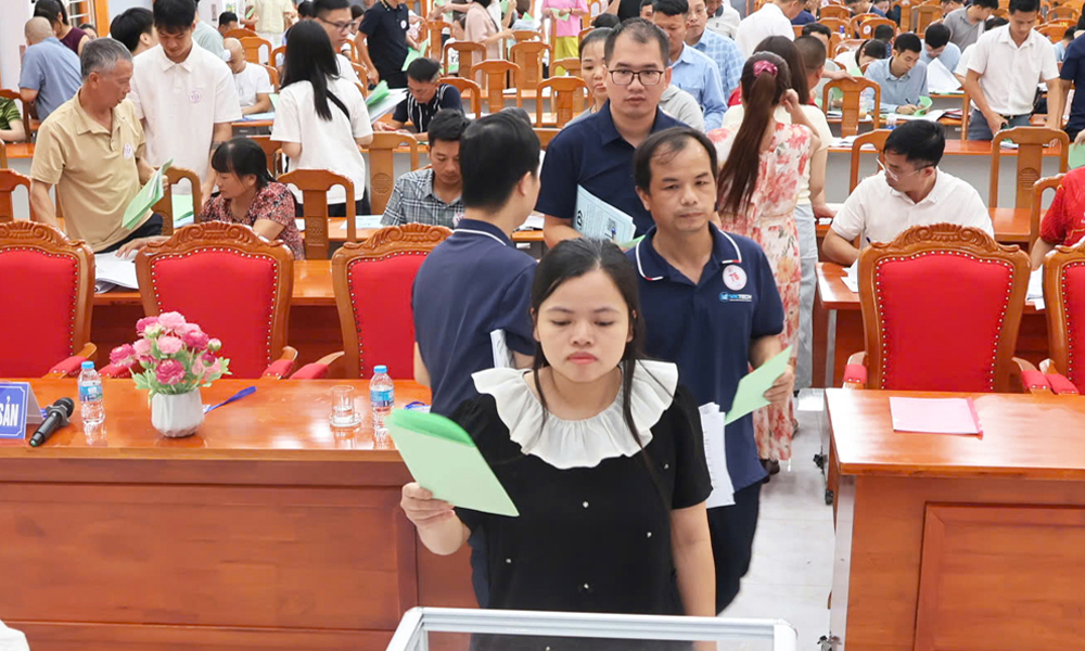 Phường Đa Mai đấu giá 58 lô đất ở, giá trúng cao gần gấp đôi so với khởi điểm