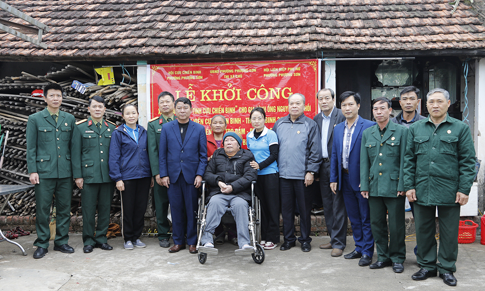 Bắc Giang: Khởi công xây nhà “Nghĩa tình cựu chiến binh" tặng hội viên khó khăn