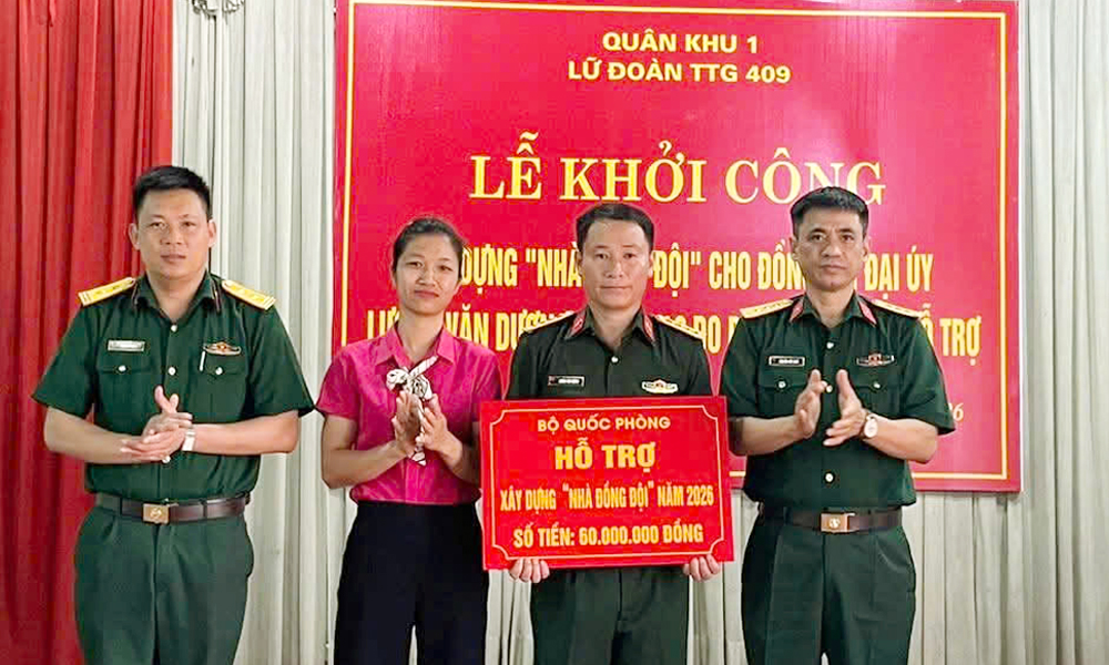 Lữ đoàn 409 khởi công Khuyến mãi Mocbai Nhà đồng đội 