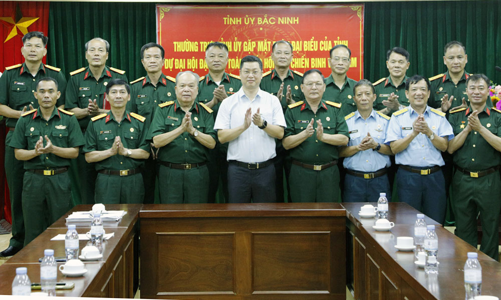 Thường trực Tỉnh ủy gặp mặt Đoàn đại biểu dự Đại hội đại biểu Cựu chiến binh Việt Nam lần thứ VIII