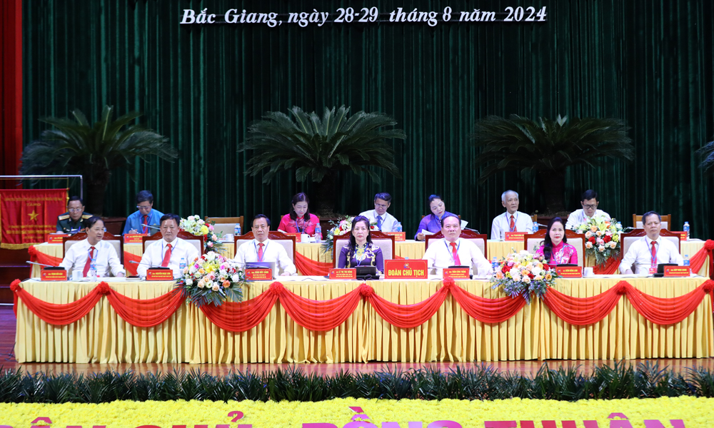 Đại hội đại biểu MTTQ Việt Nam tỉnh Bắc Giang lần thứ XV, nhiệm kỳ 2024-2029 hoàn thành phiên làm việc thứ nhất 