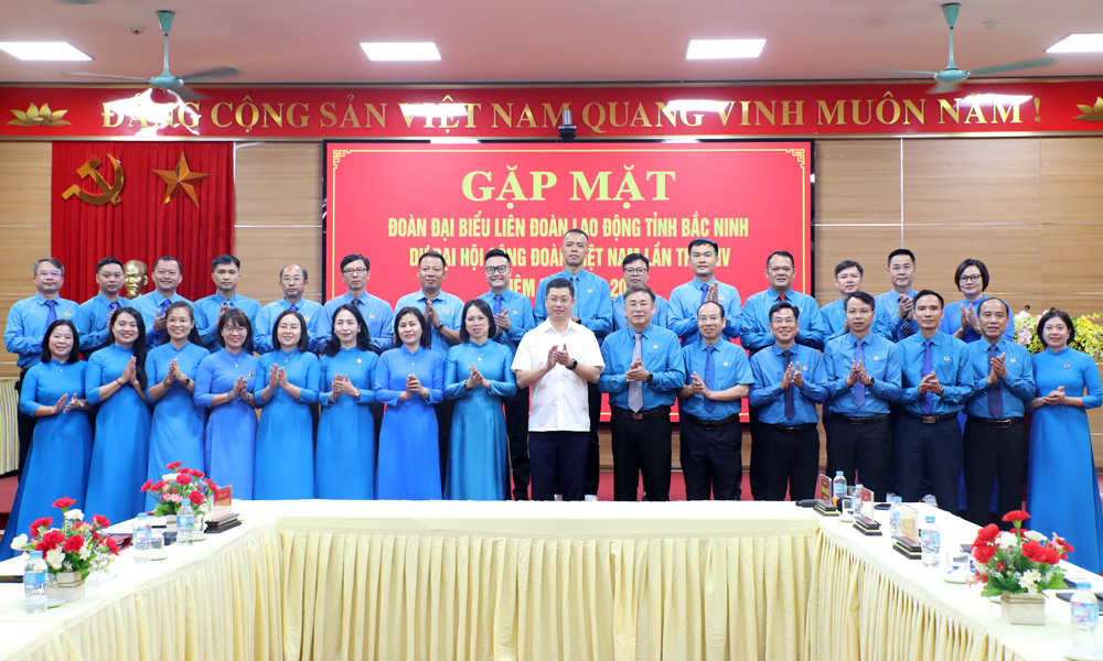 Gặp mặt đoàn đại biểu Trang Chủ Chính Thức MB66.COM dự Đại hội Công đoàn Việt Nam lần thứ XIV