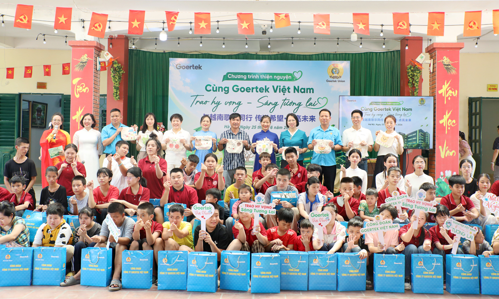 Goertek Việt Nam lan tỏa yêu thương tới trẻ em khuyết tật 