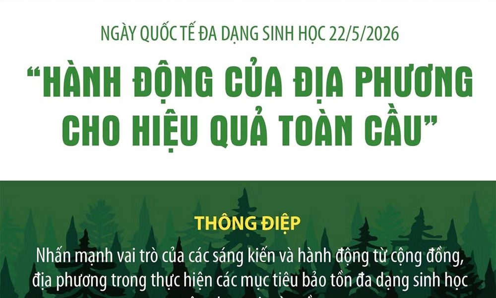 Ngày Quốc tế đa dạng sinh học: Hành động của địa phương cho hiệu quả toàn cầu