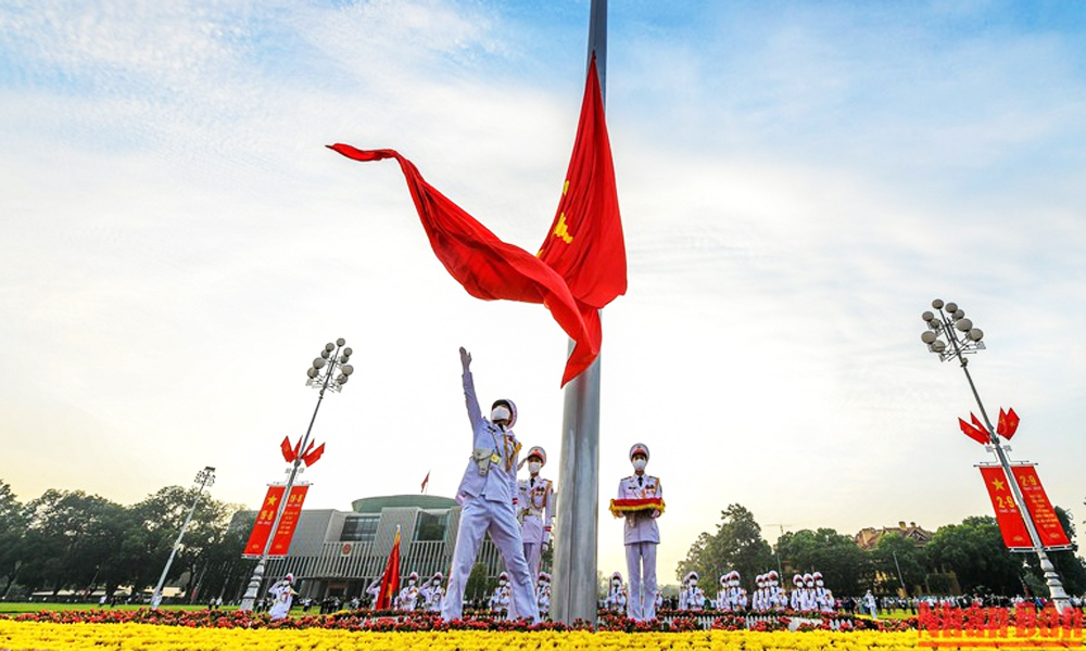 Lễ Thượng cờ tại Quảng trường Ba Đình