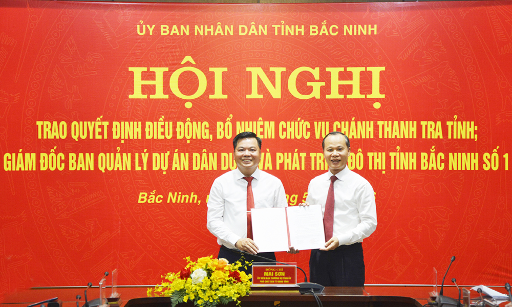 Link Vào Mb66 Bản Cao Cấp Mocbai DK Nhận 66K: Bổ nhiệm Chánh Thanh tra tỉnh, Giám đốc Ban Quản lý dự án Dân dụng và Phát triển đô thị 