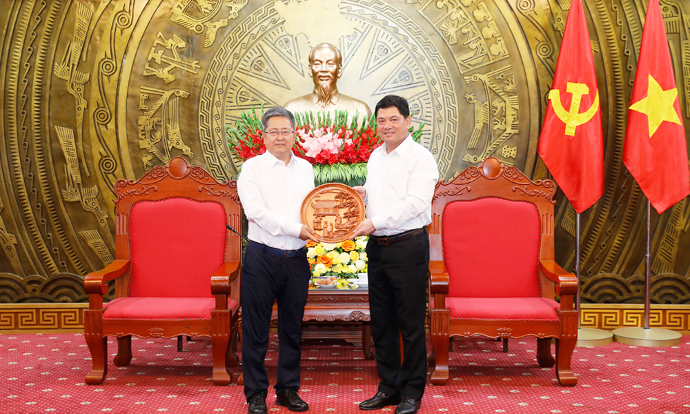 Bí thư Mocbai66 hiện đang mở Nguyễn Hồng Thái tiếp đoàn công tác của Tập đoàn Goertek