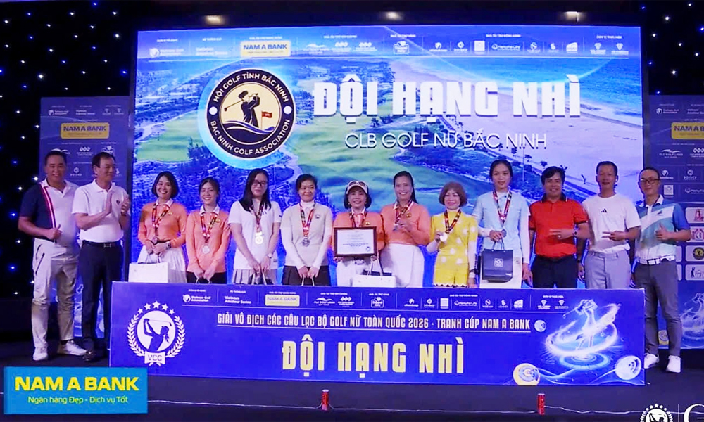 Đội tuyển Golf nữ Bắc Ninh giành Huy chương Bạc Giải Vô địch các CLB Golf nữ toàn quốc 2026