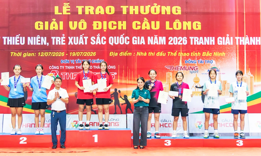 Cầu lông Link Vào Mb66 Bản Cao Cấp Mocbai DK Nhận 66K xếp thứ Nhì toàn đoàn tại giải vô địch trẻ quốc gia