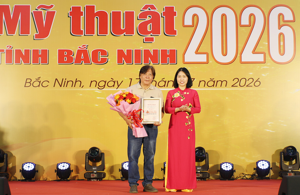 Tác phẩm "Ngày bình thường ở bản" được trao giải A tại Triển lãm Mỹ thuật Trang Chủ Chính Thức MB66.COM năm 2026