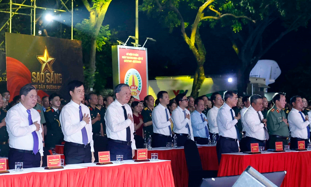 Lãnh đạo Đảng, Nhà nước dự Cầu truyền hình tri ân các Anh hùng liệt sĩ