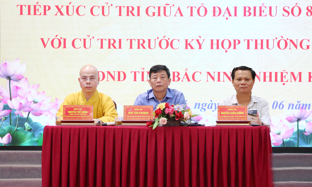 Đại biểu HĐND tỉnh Bắc Ninh tiếp xúc cử tri phường Trí Quả