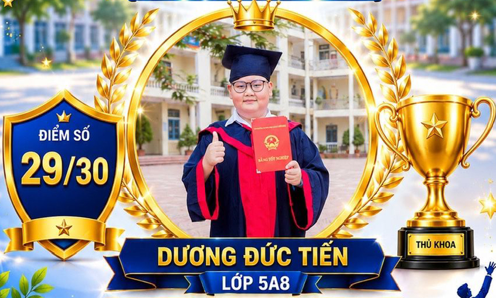 Em Dương Đức Tiến đạt điểm cao nhất trong kỳ đánh giá năng lực vào lớp 6 trường trọng điểm Trang Chủ Chính Thức MB66.COM